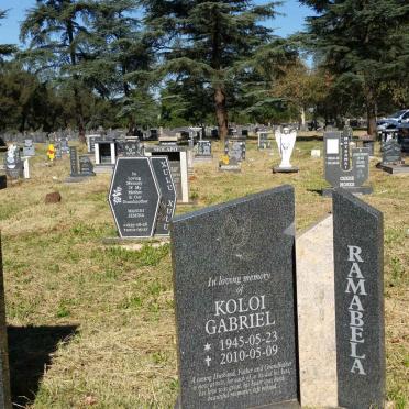 RAMABELA Koloi Gabriel 1945-2010
