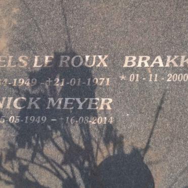 ROUX Theodorus Louis Hermanus, le 1925-1987 &amp; Sophia Hendrika 1928-2008