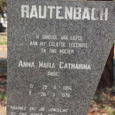 RAUTENBACH Anna Maria Catharina 1956-1979