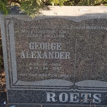 ROETS George Alexander 1956-2007