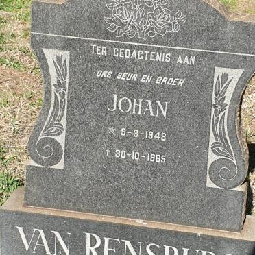 RENSBURG Johan, van 1948-1965