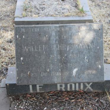 ROUX Willem Christiaan, le 1957-1980