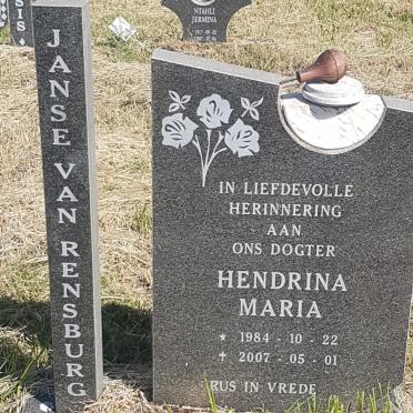 RENSBURG Hendrina Maria, Jansen van 1984-2007