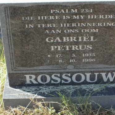 ROSSOUW Gabriël Petrus 1935-1996