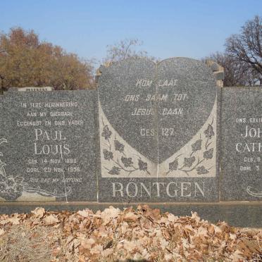 RONTGEN Paul Louis 1898-1956 &amp; Johanna Catharina 1903-1986