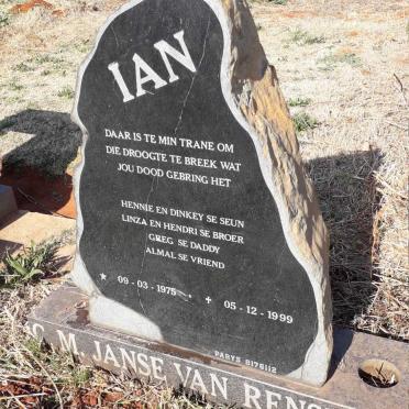 RENSBURG C.M., Janse van 1975-1999