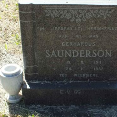 SAUNDERSON Gerhardus 1911-1982