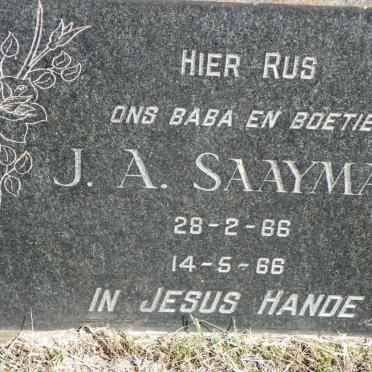 SAAYMAN J.A. 1966-1966