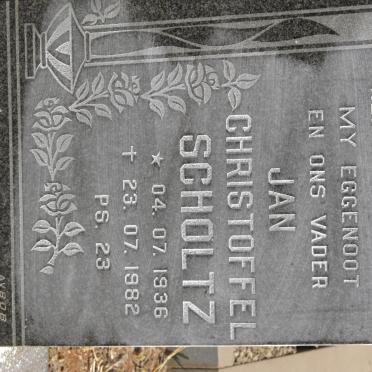 SCHOLTZ Jan Christoffel 1936-1982
