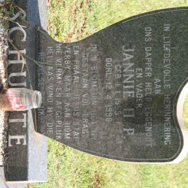 SCHUTTE Jannie H.P. 1955-1990