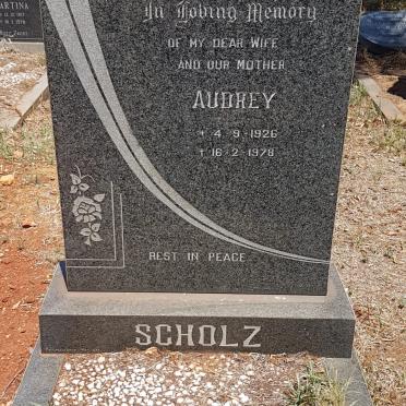 SCHOLZ Audrey 1926-1978