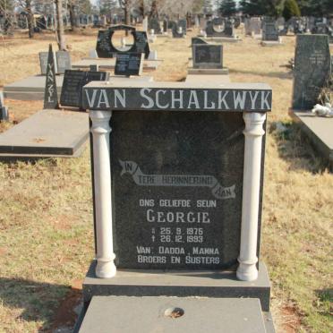 SCHALKWYK Georgie, van 1975-1993