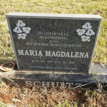 SCHULTZ Maria Magdalena 1947-2007