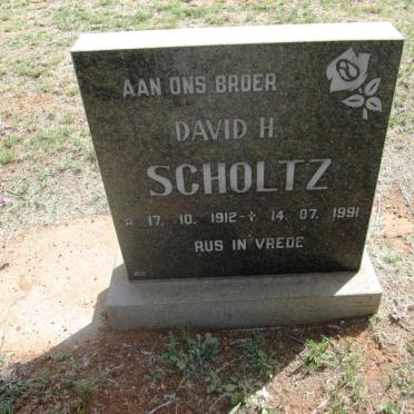 SCHOLTZ David H. 1912-1991