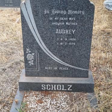 SCHOLTZ Audrey 1926-1978