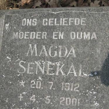 SENEKAL Magda 1912-2001