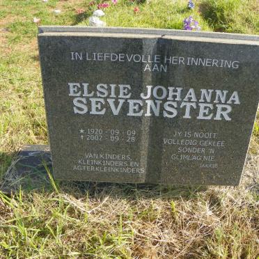 SEVENSTER Elsie Johanna 1920-2007