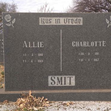 SMIT Allie 1910-1983 &amp; Charlotte 1911-1967