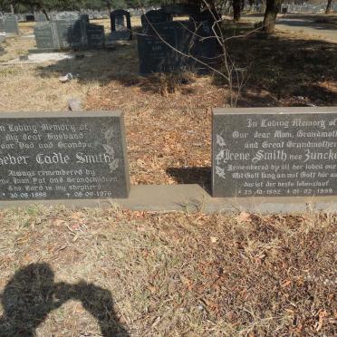 SMITH Heber Cadle 1888-1976 &amp; Irene ZUNCKEL 1892-1998