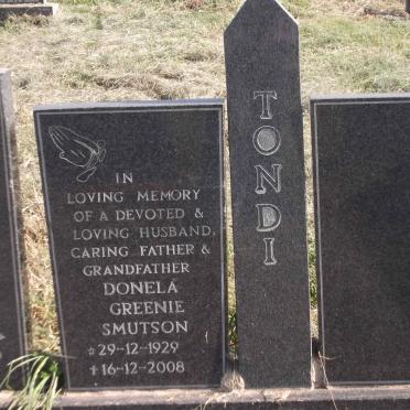 SMUTSON Donela Greenie 1929-2008