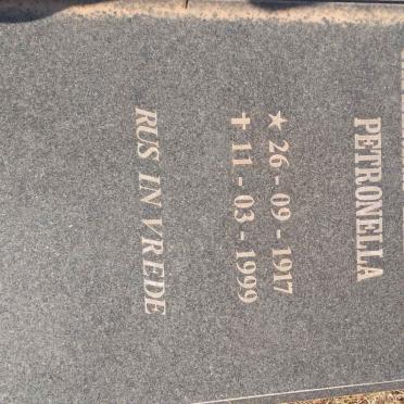 SNYMAN Catherina Elizabeth Petronella 1917-1999