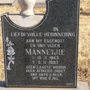 STEYN Mannetjie 1943-1997
