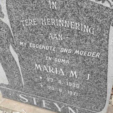 STEYN Maria M.J. 1930-1971