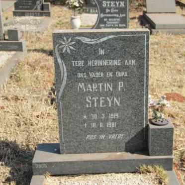 STEYN Martin P. 1919-1981