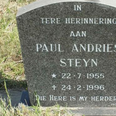 STEYN Paul Andries 1955-1996