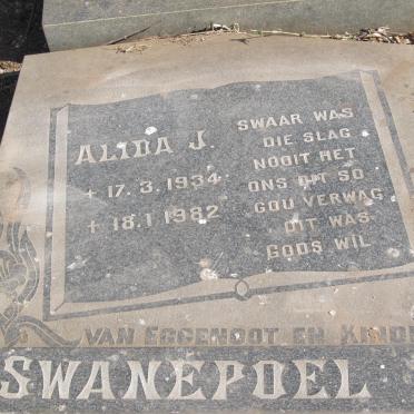 SWANEPOEL Alida J. 1934-1982