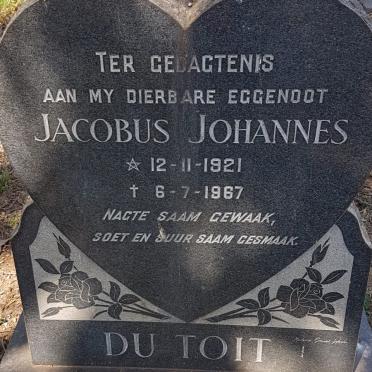 TOIT Jacobus Johannes, du 1921-1967