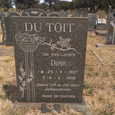 TOIT Dirk, du 1927-1978