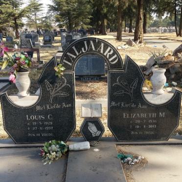 TALJAARD Louis C. 1929-1997 &amp; Elizabeth M. 1936-2012
