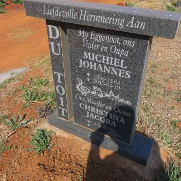 TOIT Michiel Johannes, du 1954-2013 & Christina Jacoba 1956- 