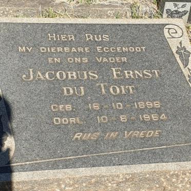 TOIT Jacobus Ernst, du 1896-1964