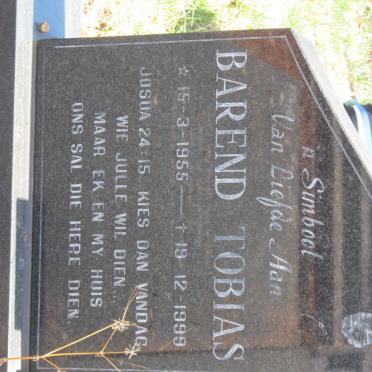 TOBIAS Barend 1955-1999