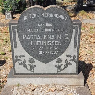 THEUNISSEN Magdalena M.G. 1952-1967
