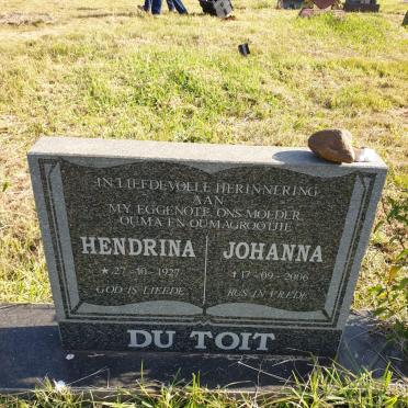 TOIT Hendrina Johanna, du 1927-2006