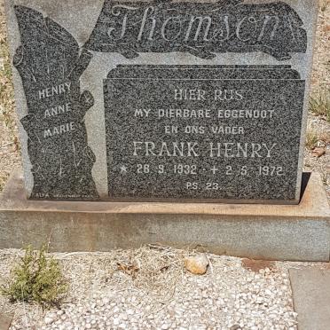 THOMSON Frank Henry 1932-1972