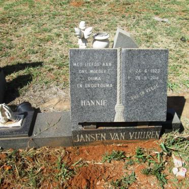 VUUREN Gert Pieter, Jansen van 1914-1991 & Hannie 1923-2014 _2