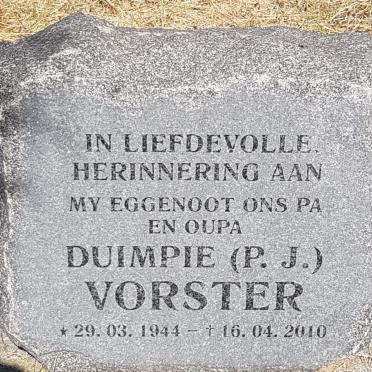 VORSTER P.J. 1944-2010