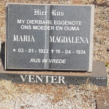 VENTER Maria Magdalena 1922-1974