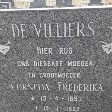 VILLIERS Cornelia Frederika, de 1893-1968