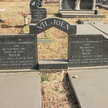 VILJOEN Willie 1926-1996 &amp; Nelie 1927-1999