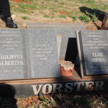 VORSTER Philippus Albertus 1942- & Elsie Sophia 1945-1999