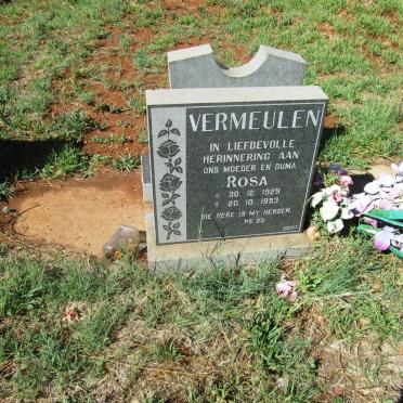 VERMEULEN Rosa 1929-1993