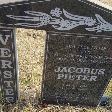VERSTER Jacobus Pieter 1934-2007