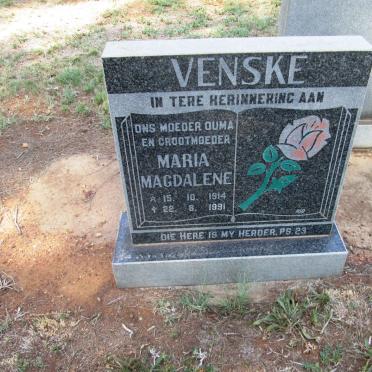 VENSKE Maria Magdalene 1914-1991