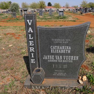 VUUREN Catharina Elizabeth, Janse van nee VAN ROOYEN 1935-2013