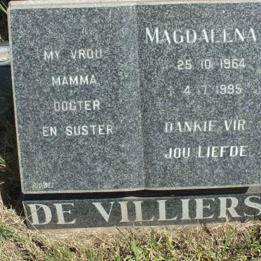 VILLIERS Magdalena, de 1964-1995